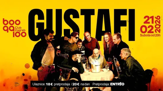 Najveseliji bend na ovim prostorima Gustafi rasplesati će zagrebačku publiku!