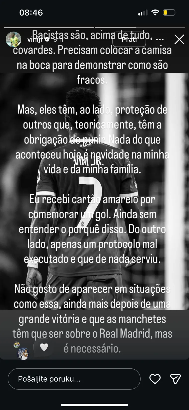 Vinicius Jr. posalo znakovitu poruku nakon minimalne pobjede: 'Oni su kukavice'