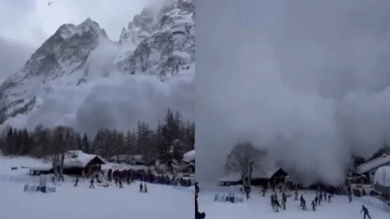 Jeziva snimka, ovo je uznemirujuće: Lavina u potpunosti 'progutala' talijansko skijali&scaron;te!