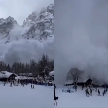 Jeziva snimka, ovo je uznemirujuće: Lavina u potpunosti 'progutala' talijansko skijali&scaron;te!