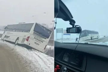 Kaos u Međimurju zbog snijega: S ceste izletio i &scaron;kolski autobus pun djece, do&scaron;lo do jo&scaron; jednog incidenta