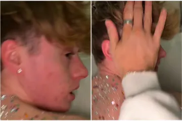 Dečko joj je spavao, a ona je odlučila unakaziti mu leđa