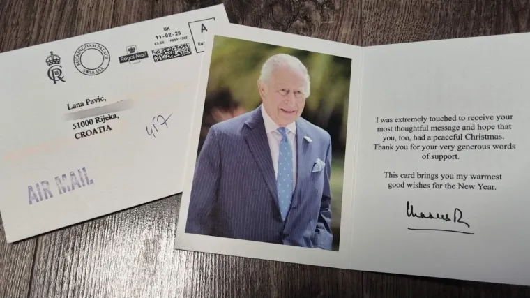 Učenici iz Rijeke poslali čestitku kralju Charlesu, upravo im je stigao odgovor iz Buckinghamske palače