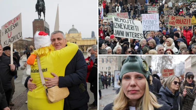 Pogledajte poruke s velikog prosvjeda, stigao i Miro Bulj - zagrlio se s 'Crokokom'...