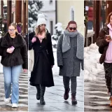 Snijeg nije spriječio dame da pro&scaron;etaju Korzom: Posebnu pažnju ukrala dama u zelenom