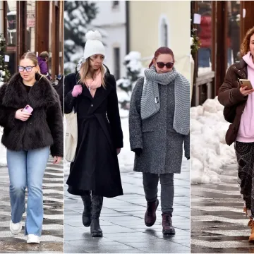 Snijeg nije spriječio dame da pro&scaron;etaju Korzom: Posebnu pažnju ukrala dama u zelenom