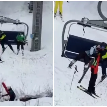 Jezive snimke s Jahorine: Djevojčica (9) visi sa sedežnice, vri&scaron;ti kako ne može vi&scaron;e, zatim pada...