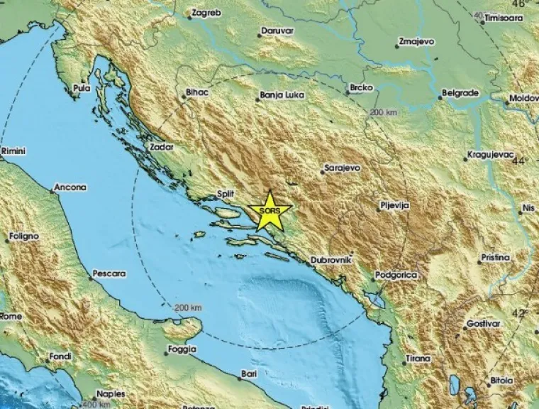 Dva jaka potresla napravila paniku u Dalmaciji i Hercegovini: '&Scaron;ta je ovo ljudi moji?!'