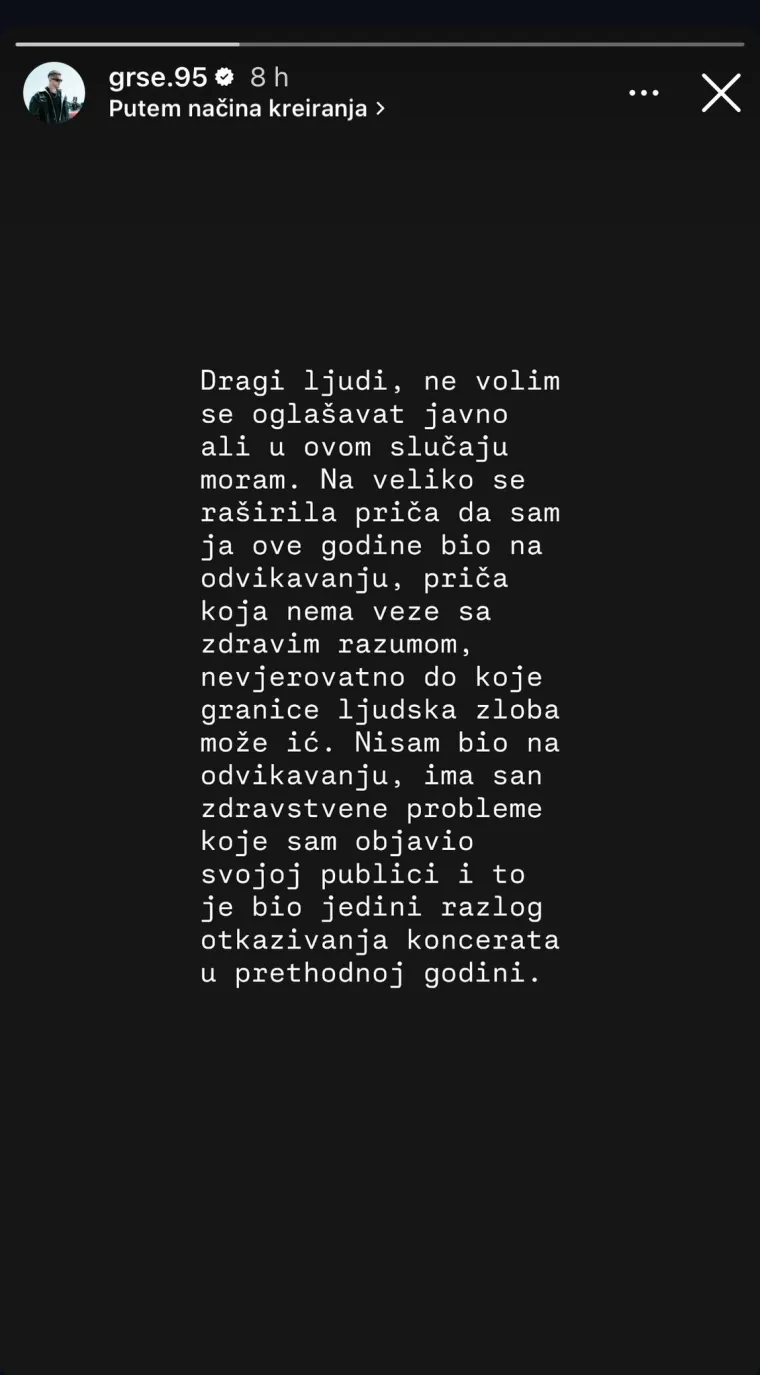 Gr&scaron;e ljut zbog onog &scaron;to se pro&scaron;irilo o njemu: 'Nevjerojatno do koje granice ljudska zloba može ići'
