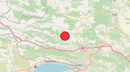 Potres zatresao Sinj i okolicu, seizmolo&scaron;ka služba objavila detalje