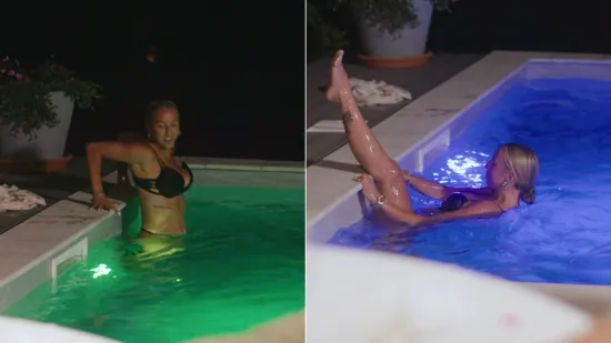 Lukrecia ukrala show na Nata&scaron;inoj večeri u 'Večeri za 5': Brčkala se u bazenu pa za njom skočio Petar