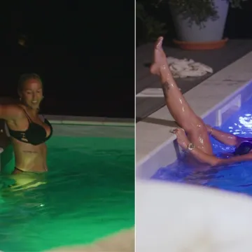 Lukrecia ukrala show na Nata&scaron;inoj večeri u 'Večeri za 5': Brčkala se u bazenu pa za njom skočio Petar