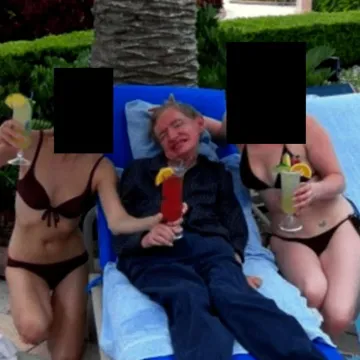 Procurila &scaron;okantna fotka Stephena Hawkinga iz Epsteinovih dosjea: kokteli, bikiniji i nova pitanja