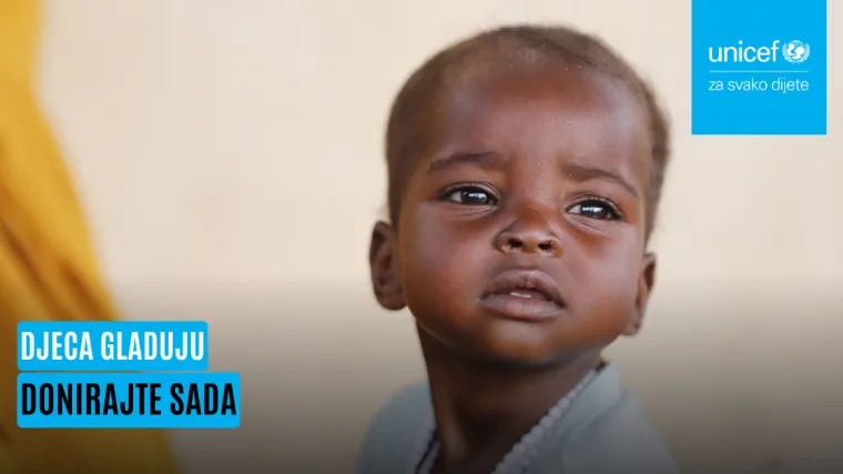 UNICEF pokrenuo humanitarnu kampanju za spas izgladnjele djece Sudana, Jemena i Gaze