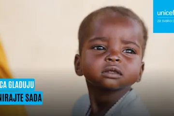 UNICEF pokrenuo humanitarnu kampanju za spas izgladnjele djece Sudana, Jemena i Gaze