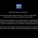 Prekinut program radiotelevizije BiH: 'Za dva dana istječe rok za izmirenje duga'
