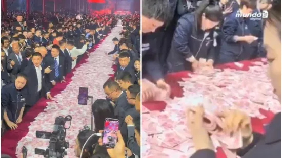 Totalna ludnica na večeri, &scaron;ef pred radnike istresao 9 milijuna dolara! Snimka je postala viralna