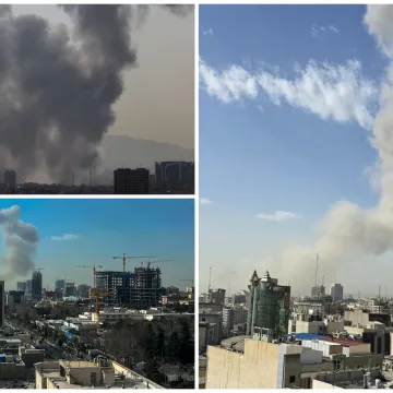 Gusti dim diže se nad Teheranom: Objavljene prve fotografije grada pod napadom Izraela i SAD-a