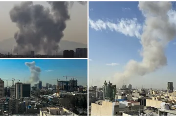 Gusti dim diže se nad Teheranom: Objavljene prve fotografije grada pod napadom Izraela i SAD-a