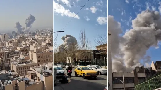 Prve snimke brutalnog udara na Iran: Gusti dim iznad glavnog grada, Trump potvrdio napad