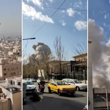 Prve snimke brutalnog udara na Iran: Gusti dim iznad glavnog grada, Trump potvrdio napad