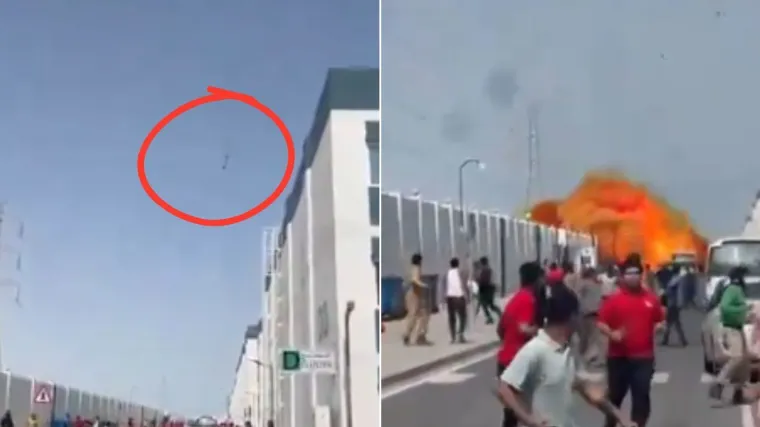 &Scaron;iri se jeziva snimka: Ljudi panično bježe od iranskih projektila u Katru