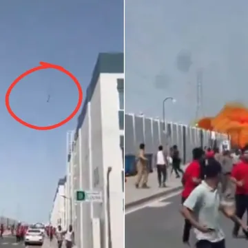 &Scaron;iri se jeziva snimka: Ljudi panično bježe od iranskih projektila u Katru