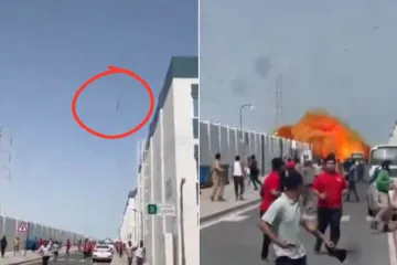 &Scaron;iri se jeziva snimka: Ljudi panično bježe od iranskih projektila u Katru