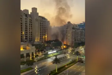 Požar kod luksuznog hotela nakon iranskog raketnog napada: Najmanje četvero ozlijeđenih