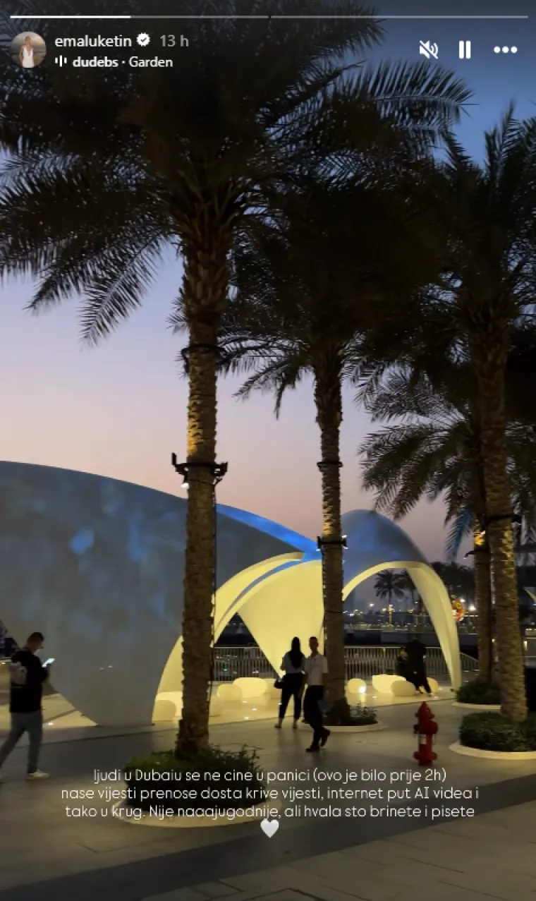 Hrvatska influencerica nedavno se preselila u Dubai, sad se javila: 'Ljudi se ne čine u panici'