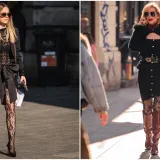 Ove dame su se posebno pripremile: Kombinacija s mrežastim najlonkama zasjenile prolaznike