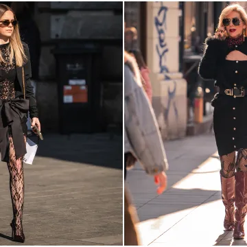 Ove dame su se posebno pripremile: Kombinacija s mrežastim najlonkama zasjenile prolaznike