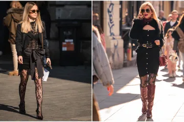 Ove dame su se posebno pripremile: Kombinacija s mrežastim najlonkama zasjenile prolaznike