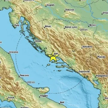 Potresi noćas ljuljali jug Hrvatske i uznemirili Dalmatince: 'Svi ćemo izginit'