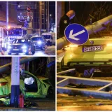 Stravični prizori iz Dubrave: BMW-om sru&scaron;io semafor, suvozačica ostala priklje&scaron;tena