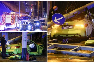 Stravični prizori iz Dubrave: BMW-om sru&scaron;io semafor, suvozačica ostala priklje&scaron;tena