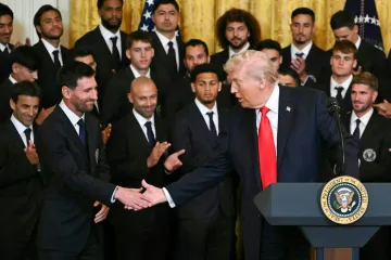 Ovo morate vidjeti! Messi posjetio Trumpa u Bijeloj kući: Neki izrazi lica su komični