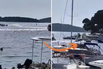 &Scaron;iri se bizarna snimka s Hvara: Gliser juri bez čovjeka, a onda...