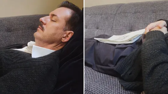 Tko kaže da mu je lako? Matija Kačan zaspao usred učenja teksta na setu 'Divljih pčela'