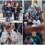 Mu&scaron;karci na koljenima molili krunicu: Između ostalog i da se Mariju prizna za Majku svih ljudi