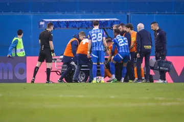 Grozne scene na Maksimiru: Te&scaron;ka ozljeda igrača Varaždina, suigrači se hvatali za glavu