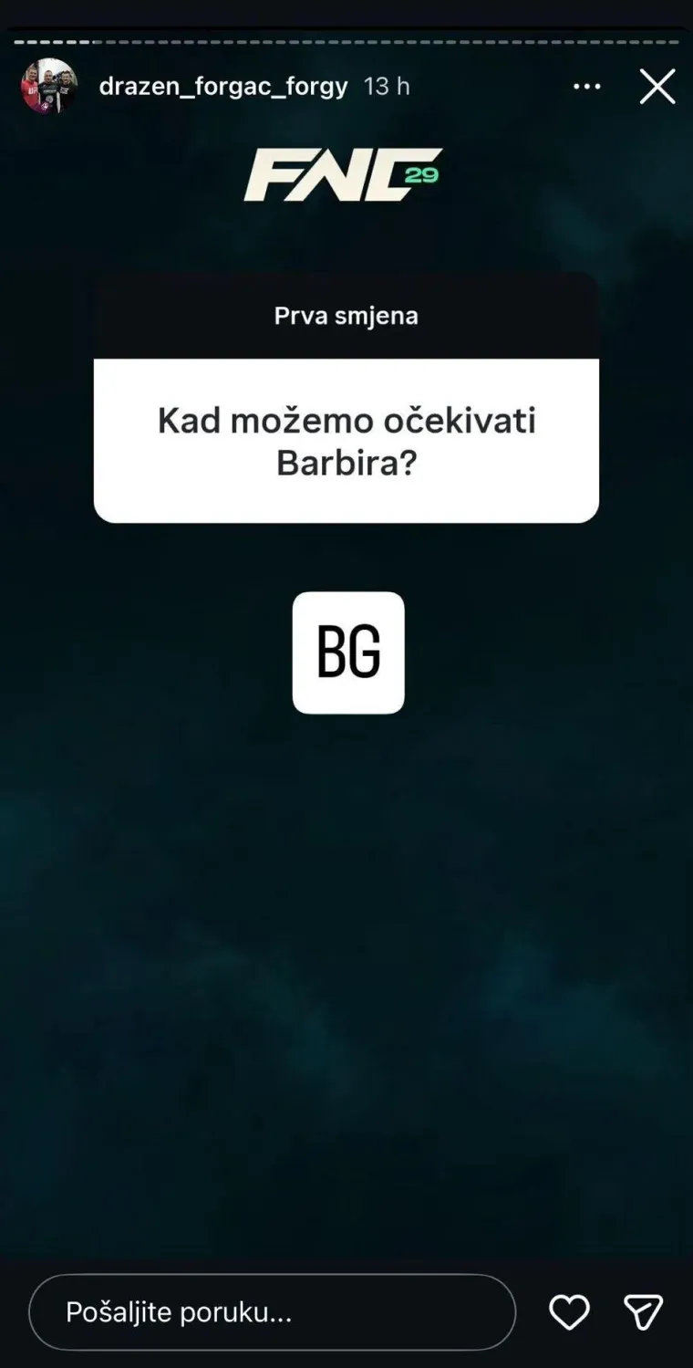 Hoće li doći do okr&scaron;aja desetljeća? Barbir se vraća, Ilić možda sljedeći protivnik!