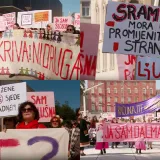 Stotine ljudi na ulicama Splita: 'Nije normalno da se u 2026. jo&scaron; borimo za prava žena'