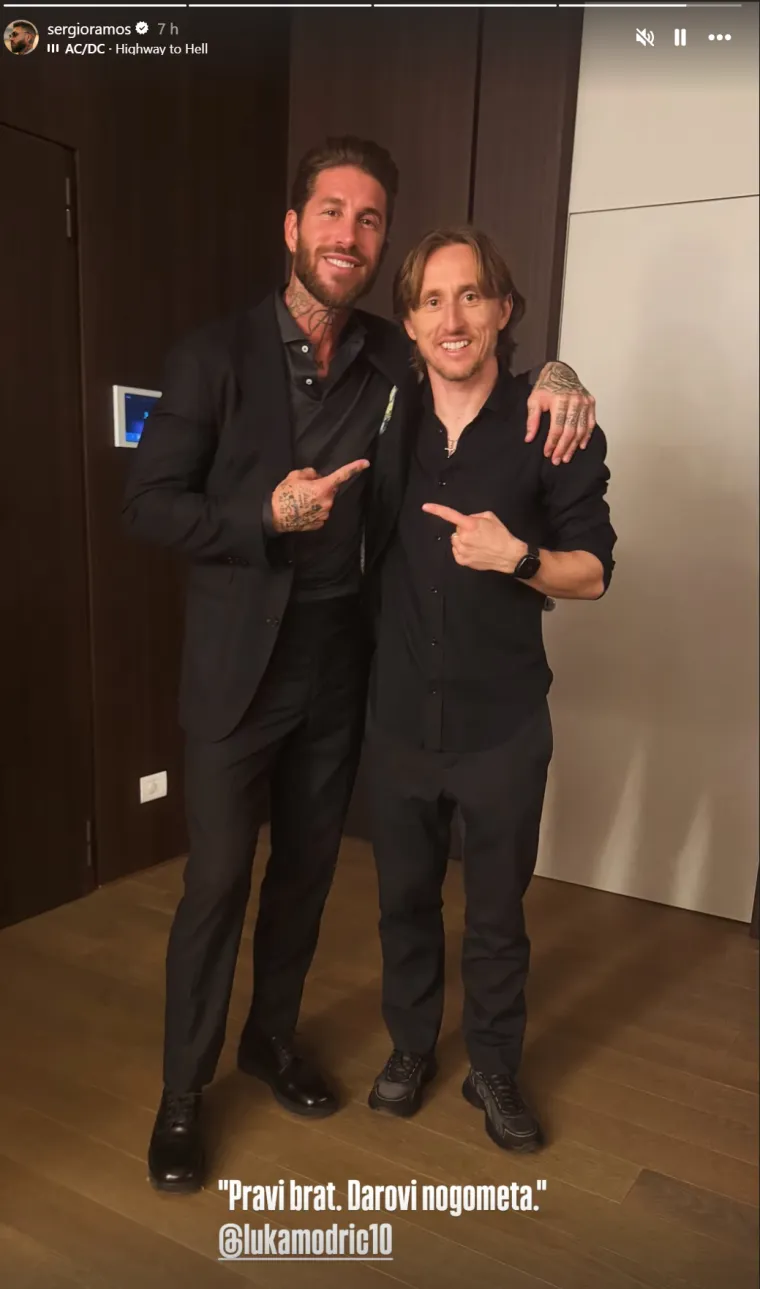 Ramos objavio fotografiju s Modrićem: Napisao i poruku na nespretnom hrvatskom