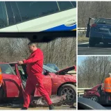 Stravični prizori na A1! Demolirani auti, rasuta prtljaga: 'Žena je stajala pored i plakala'