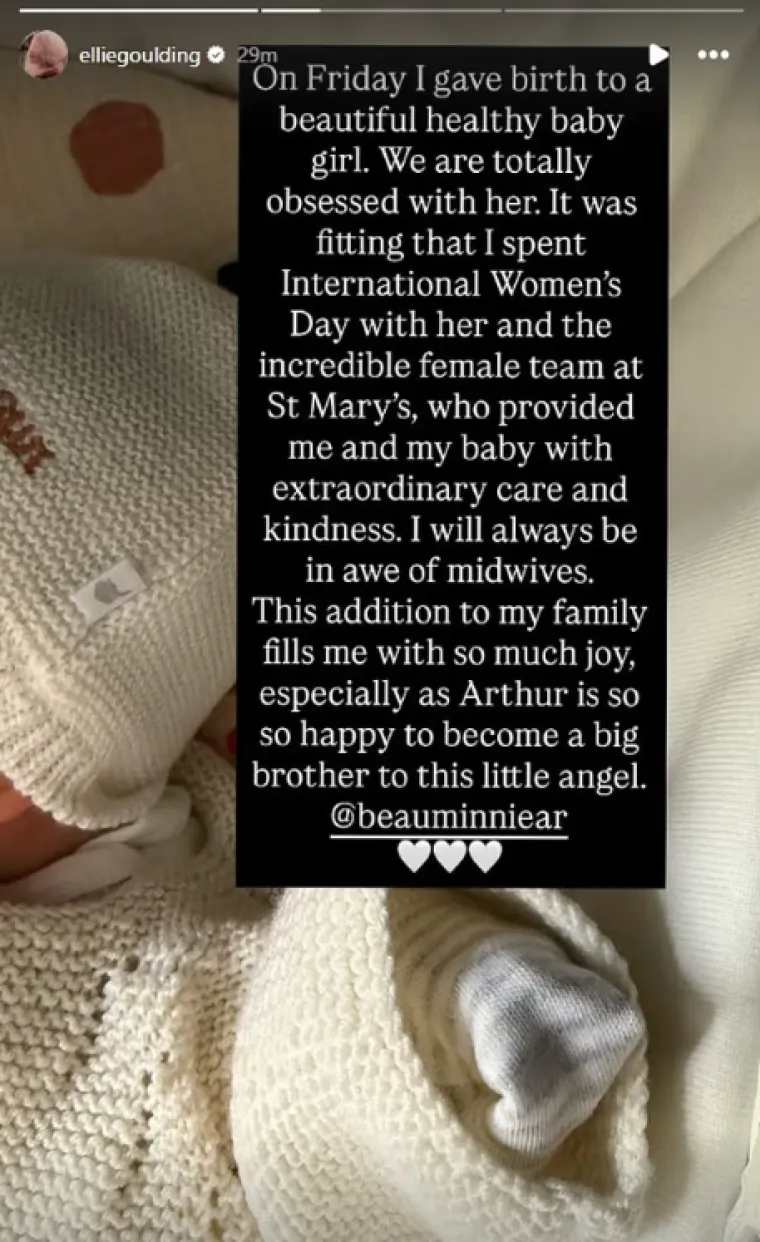 Ellie Goulding u tajnosti rodila drugo dijete: 'Potpuno smo opčinjeni njom'