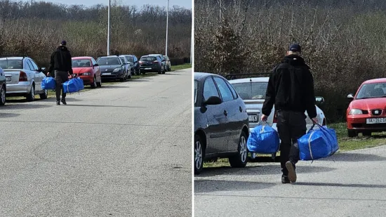 Pogledajte tko je odslužio kaznu! Na&scaron;e kamere snimile trenutak kad je iza&scaron;ao, nosio je dvije vrećice