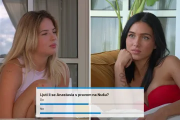 Gledatelji podijeljeni oko svađe Nu&scaron;e i Anastasije: Rezultati ankete gotovo su izjednačeni