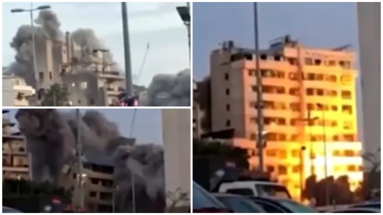 Kamere ulovile trenutak kada je izraelski projektil pogodio stambenu zgradu: Uru&scaron;ila se u trenu