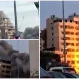 Kamere ulovile trenutak kada je izraelski projektil pogodio stambenu zgradu: Uru&scaron;ila se u trenu